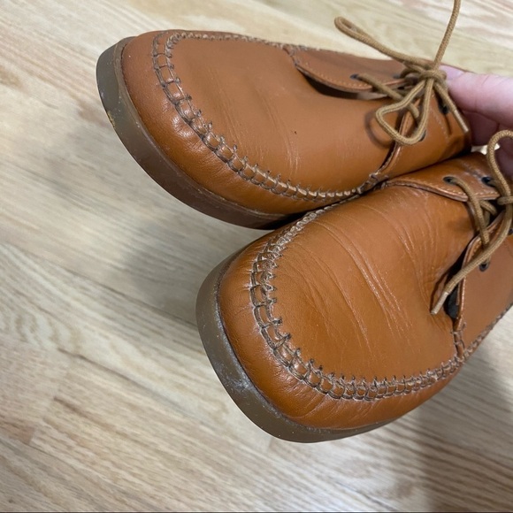 Clark’s Italy Lace Moccasin Wallabee Tan Lace Up Loafer Men’s 8 1/2 main image 4